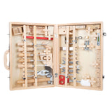 Kleiner Fuß - Holzwerkzeugkasten Deluxe mit Werkzeugen, 28dlg.