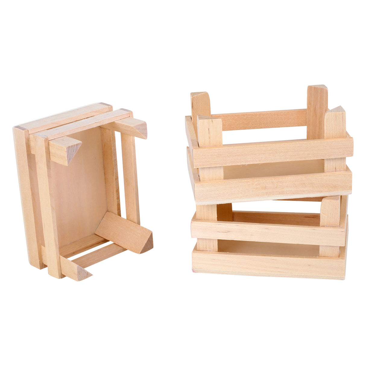 Small Foot - kleine Holzkisten 10x8x5,5cm, 3er-Set