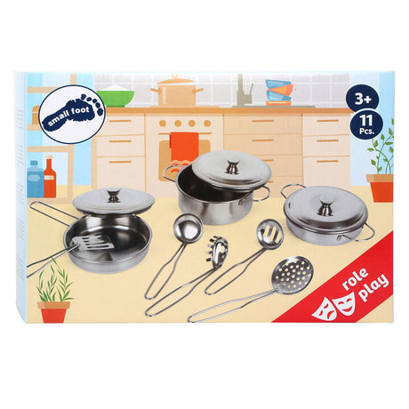 Small Foot - Metallpfannen-Set, 11-teilig,