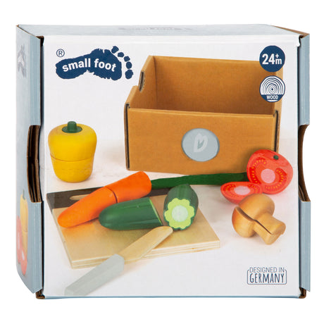 Small Foot - Schneide- und Spielgemüse-Set aus Holz, 13-teilig.