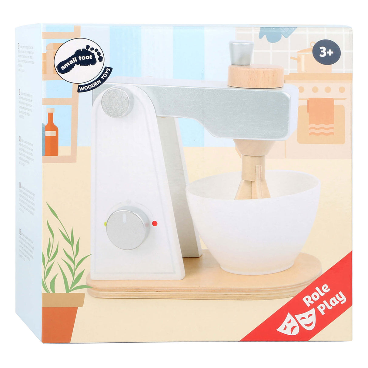 Small foot - wooden mixer white