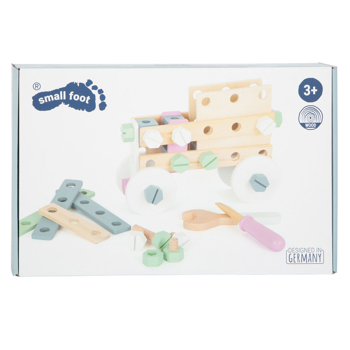 Kleiner Fuß - Holzbaubau Set Nordic, 67dlg.