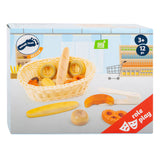 Small Foot - Brotkorb aus Kunststoff mit Spielbrot, 12 Stück.