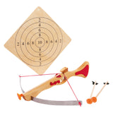Kleiner Fuß - Holzsportkreuz mit Zielbrett, 4dlg.