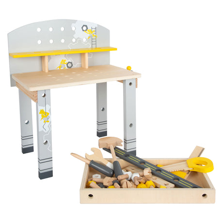 Kleiner Fuß - Holzwerkbank Compact Miniwob, 34dlg.