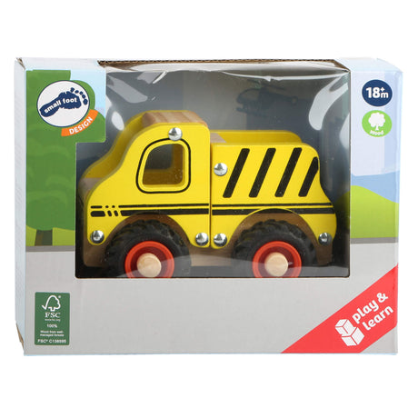 Small Foot - Holzarbeitsfahrzeug Baustelle gelb