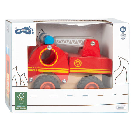 Small Foot - Feuerwehrauto aus Holz mit Leiter
