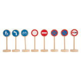 Small Foot - Mini-Verkehrsschild-Set aus Holz, 25-tlg.