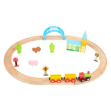 Kleiner Fuß -Holzzug Set City und Countryside, 24dlg.