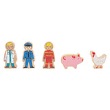 Small Foot - Holzeisenbahnset mit Brücke, 60-teilig.