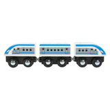 Small Foot - Holzeisenbahnset mit Brücke, 60-teilig.