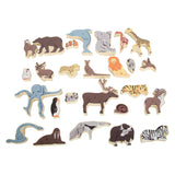 Small Foot - Buchstaben- und Formenpuzzle aus Holz, 26-tlg.