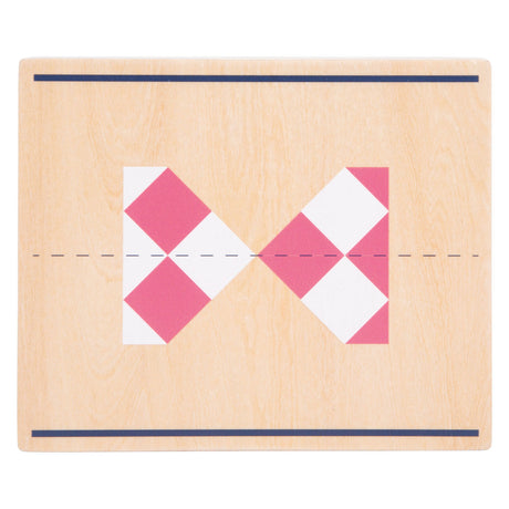 Small Foot - Symmetriespiel aus Holz mit lehrreichem Spiegel