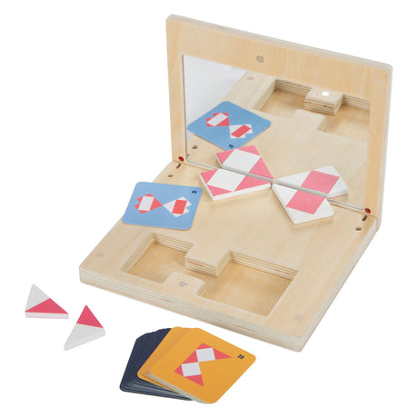 Small Foot - Symmetriespiel aus Holz mit lehrreichem Spiegel