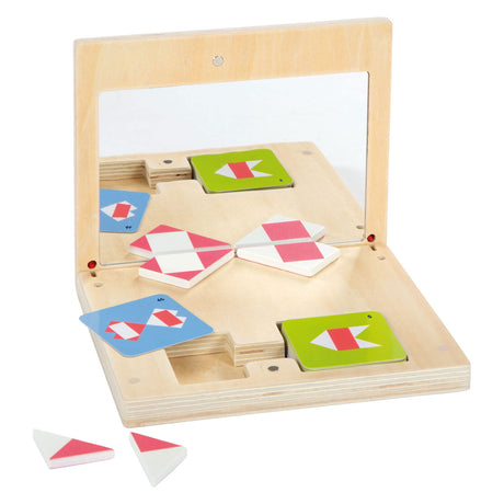 Small Foot - Symmetriespiel aus Holz mit lehrreichem Spiegel