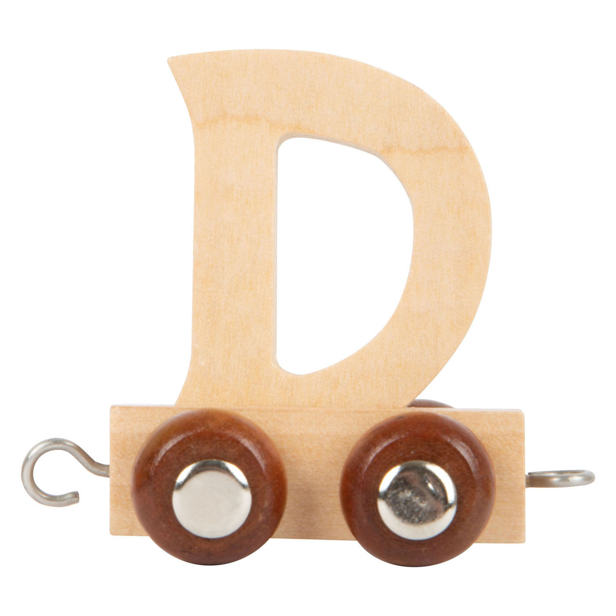 Kleiner Fuß - Buchstabenzug aus Holz - d