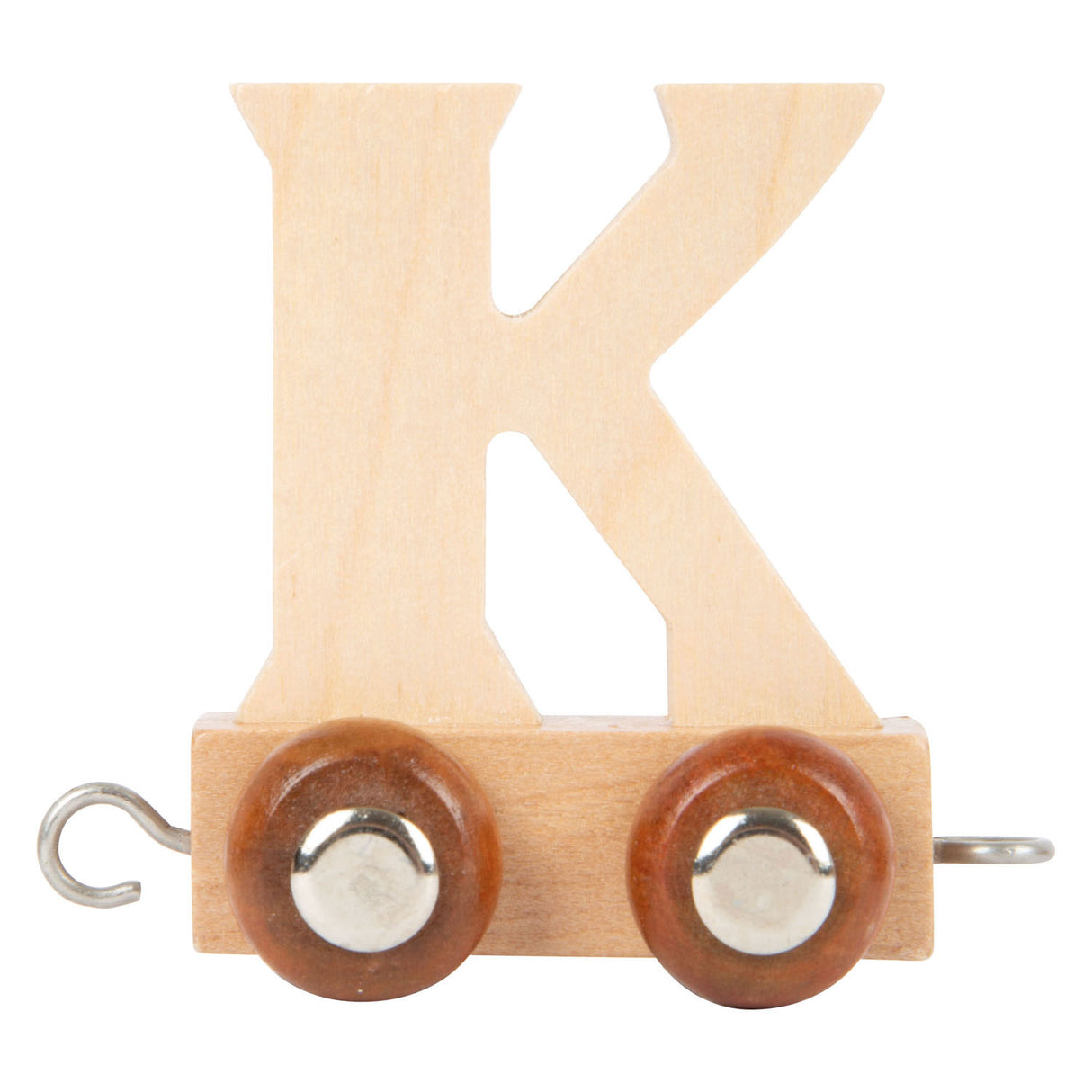 Kleiner Fuß - Buchstabenzug aus Holz - k
