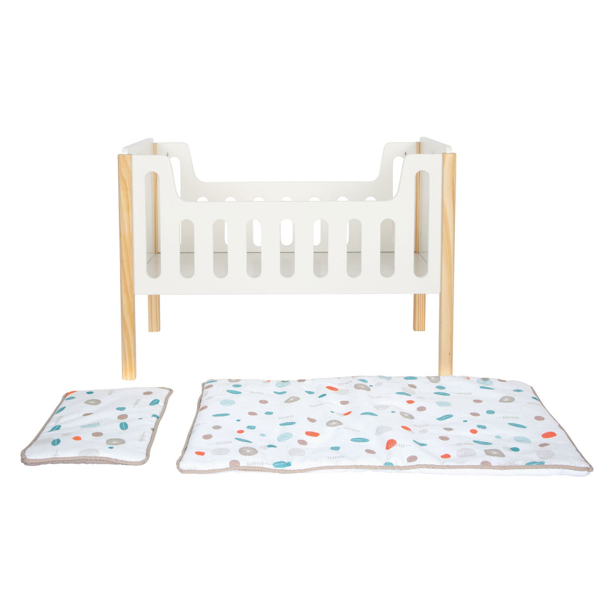 Kleiner Fuß - Holzpuppenbett kleine Knopf