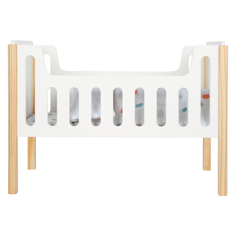 Kleiner Fuß - Holzpuppenbett kleine Knopf
