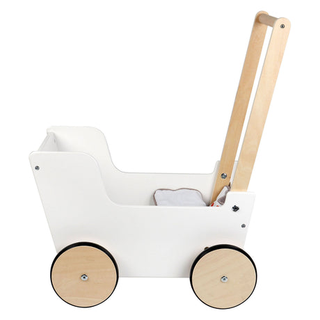 Kleiner Fuß - Holzschubpuppenanhänger kleiner Knopf
