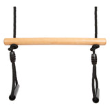 Kleiner Fuß - Holz -Trapezschwung mit Gymnastkreisen schwarze Linie