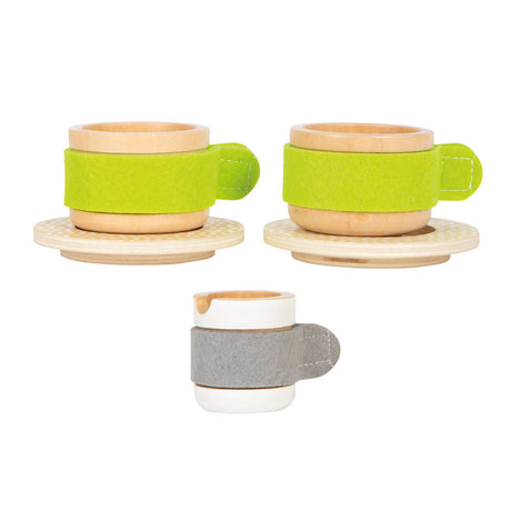Kleiner Fuß - Holz Speelkeuken Kaffee und Tee -Set