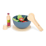 Small Foot - Holzspielzeug-Essen-Salat-Spielset, 11-teilig.