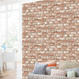 Niederländische Wandverkauftpaper Ziegelrot Red EW3102