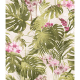 Niederländische Wandverkleidung Niederländische Wandverkauftapeten Paradiso Green und Pink
