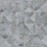 Nordwand Tapete topchische Grafikformen Facetten Metallic Grey