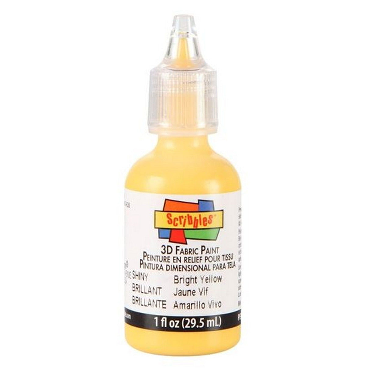 Scribbles • 3D-Textilfarbe glänzend 29,5 ml leuchtendes Gelb
