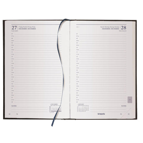 Agenda Saturn Short Lima Brepols 20,8 x 13,3 cm blau 1 Tag pro Seite
