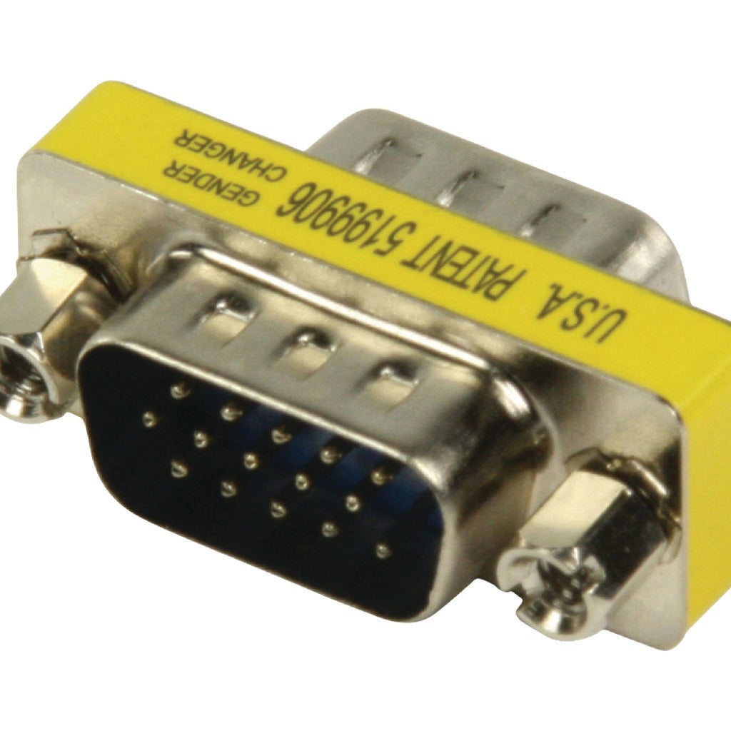 Valueline GCHD-MM15P Mini-VGA-Adapter aus Metall, HD15P-Stecker – HD15P-Stecker