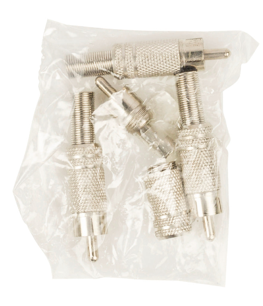 Valueline cc-010 Cinch-Stecker + Prt. Metall rot vergoldet