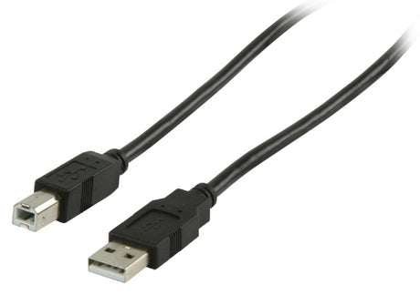 Valueline vlcp60100b10 USB 2.0 USB A Stecker - USB B Stecker Kabel 1,00 m schwarz