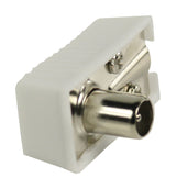Valueline vlsp40900w abgewinkelte Koax-Stecker, Koax-Stecker, weiß