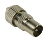 Valueline vlsp40902m ungelötete Koax-Stecker, Koax-Stecker aus Metall