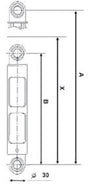 Fixapart w1-05032 Waschmaschinen-Stoßdämpfer 140n 8 mm