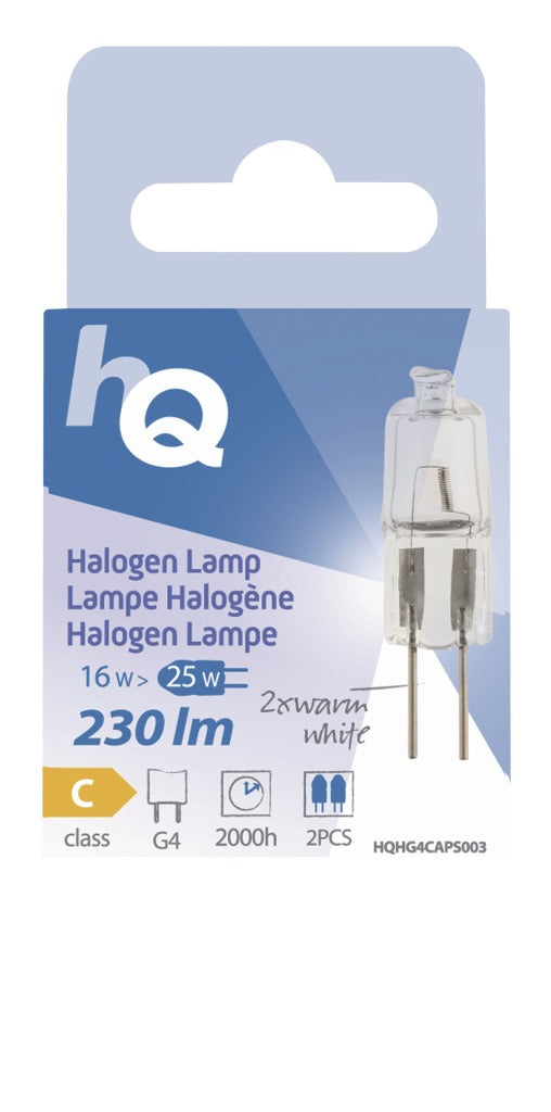 HQ HG4 CAPS003 Halogenlampenkapsel G4 16 W 230 lm 2.800 K