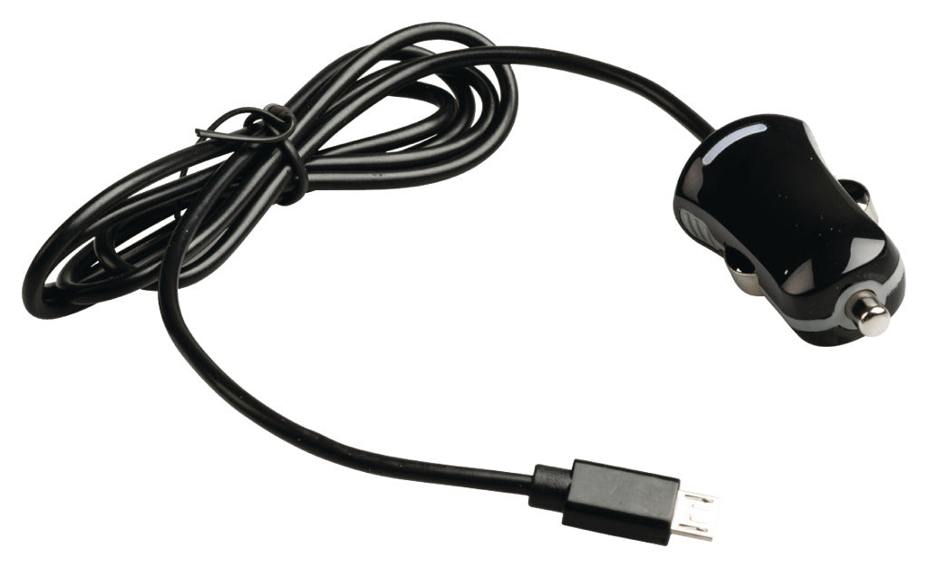 Valueline VLMB60890B10 Micro-USB-Autoladegerät Micro-USB-Stecker – 12 V Autoanschluss 1,00 m schwarz 2,1 A