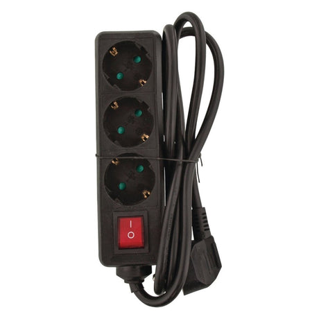 Valueline vles315f002bl Steckdosenleiste 3-fach schwarz