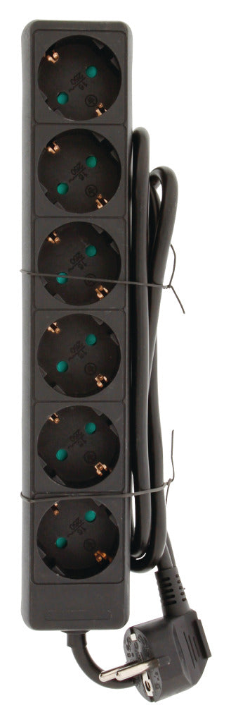Valueline vles615f001bl Steckdose 6-fach 1,50 m schwarz