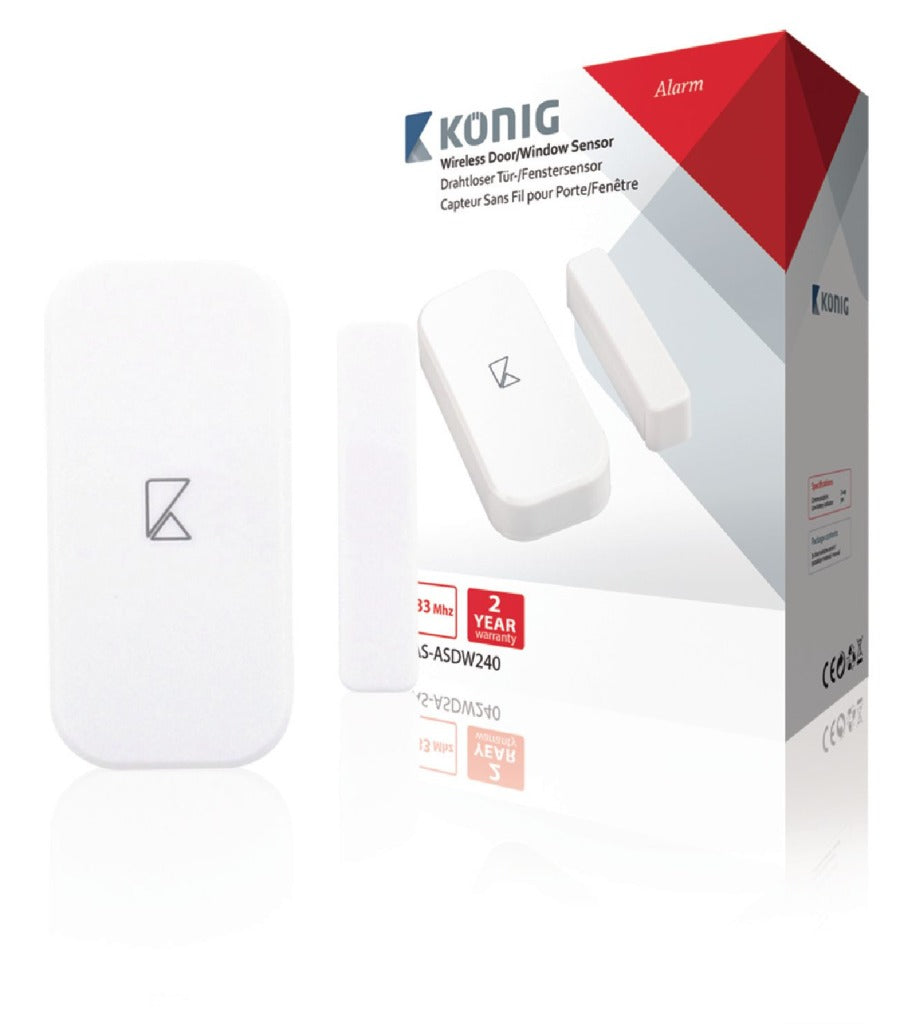 K ouml;nig K ouml;nig SAS-ASDW240 Drahtloser Tür-Fenster-Sensor für Sas-alarm240