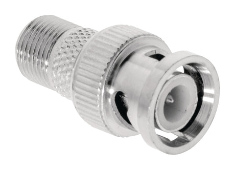 Valueline VLSP41965M Antennenadapter BNC-Stecker – F-Stecker Buchse Silber