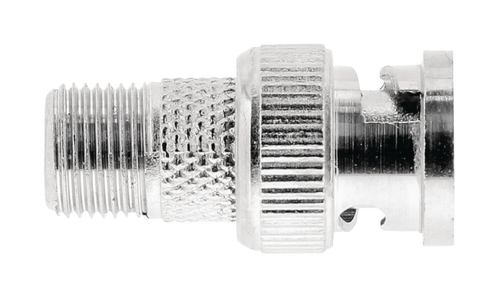 Valueline VLSP41965M Antennenadapter BNC-Stecker – F-Stecker Buchse Silber