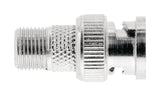 Valueline VLSP41965M Antennenadapter BNC-Stecker – F-Stecker Buchse Silber