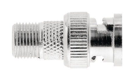 Valueline VLSP41965M Antennenadapter BNC-Stecker – F-Stecker Buchse Silber