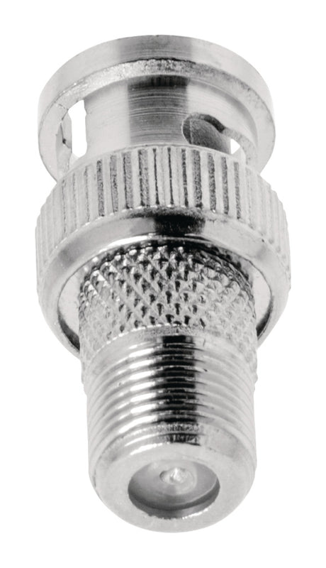 Valueline VLSP41965M Antennenadapter BNC-Stecker – F-Stecker Buchse Silber