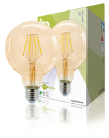 HQ HQ HQLFE27G95002 LED-Retro-Glühlampe, E27, dimmbar, G95, 4 W, 320 lm, 2500 K