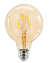 HQ HQ HQLFE27G95002 LED-Retro-Glühlampe, E27, dimmbar, G95, 4 W, 320 lm, 2500 K